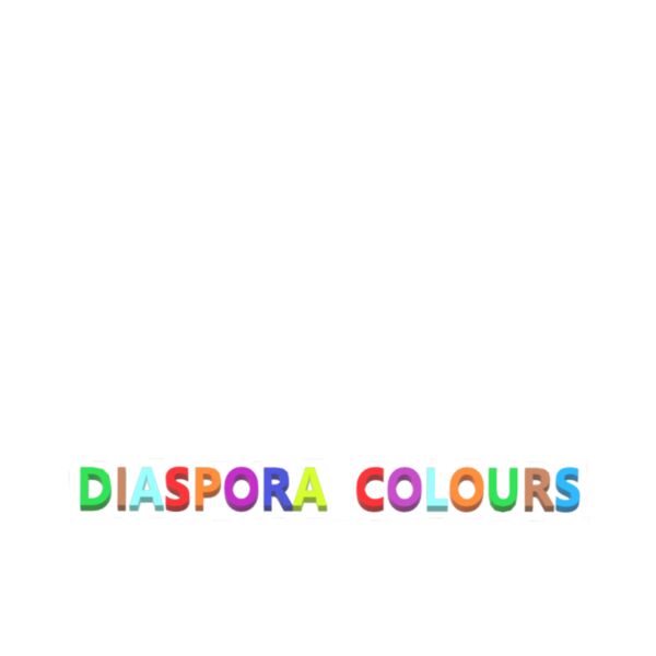 Diaspora Colours Brand. Bottom (white outline) Thumbnail